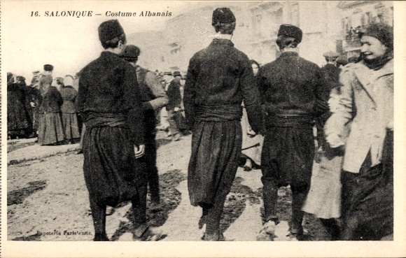 KP Saloniki Saloniki Grecja, Costume Albanais