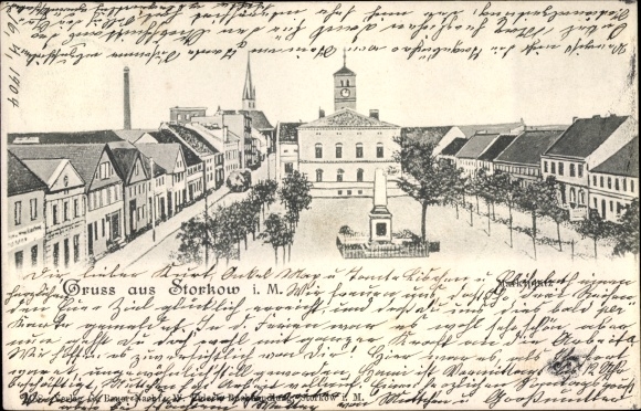 PC Storkow in the Mark, market place