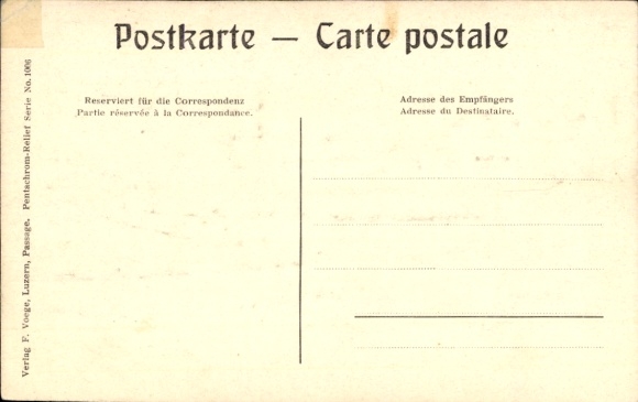 Postcard Lucerne City Switzerland, Steamer Uri
