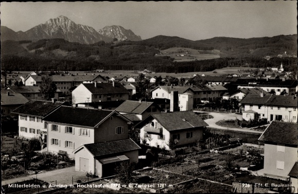 PC Mitterfelden Ainring in Upper Bavaria, partial view with Hochstaufen