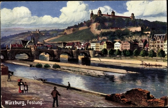 Artist PC Würzburg am Main Lower Franconia, fortress, bridge