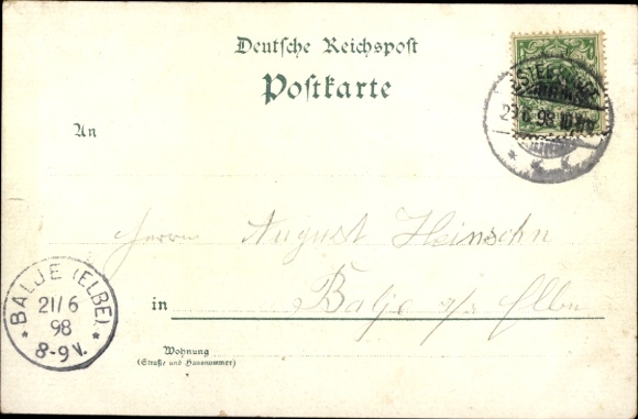 Chromo-Litho Hove Jork in the Altes Land, Gasthof zum Goldenen Adler