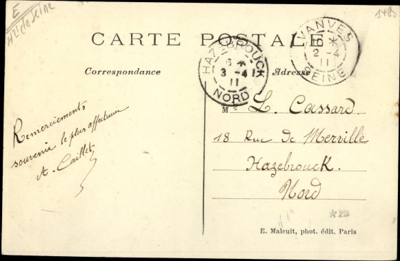 Postcard Vanves Hauts de Seine, Avenue du Progres