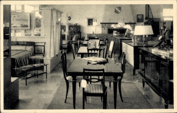 Postcard Sens Yonne, furniture store, tables, chairs, furnishings, modern furniture