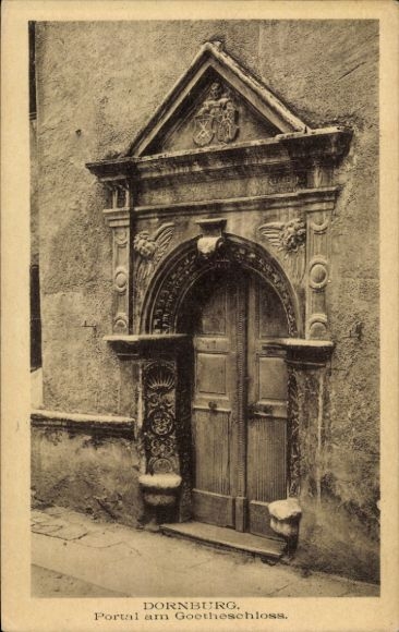 PC Dornburg Camburg in Thuringia, portal at the Goethe Castle
