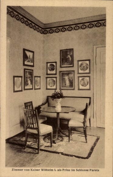 PC Paretz Ketzin an der Havel, castle, room of Kaiser Wilhelm I as prince