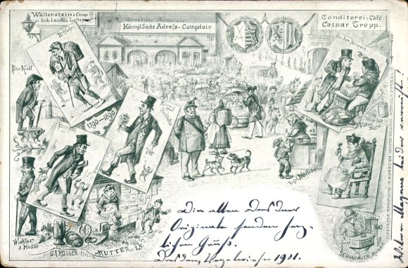 Artyści KP Dresden, Cukiernia i Kawiarnia Caspar Trepp, Wallerstein & Comp, Winkler & Husar