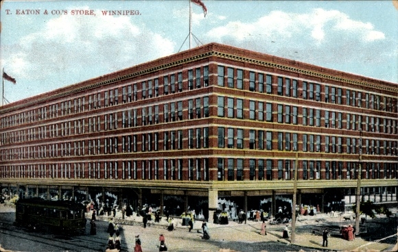 KP Winnipeg Manitoba Kanada, sklep T. Eaton & Co