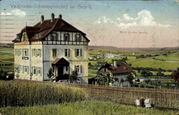 Ak Scheubengrobsdorf Gera Thüringen,Gasthof Waldfrieden