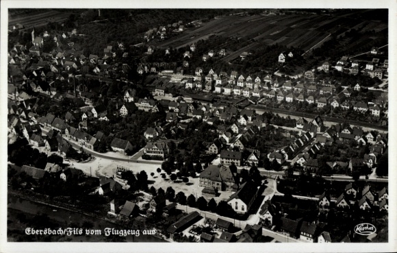 Ak Ebersbach an der Fils, Fliegeraufnahme