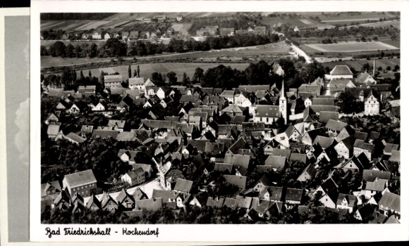 Ak Kochendorf am Neckar Bad Friedrichshall in Württemberg, Fliegeraufnahme