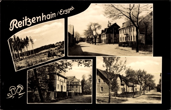 PC Reitzenhain Marienberg in the Ore Mountains, town views, town section, residential buildings