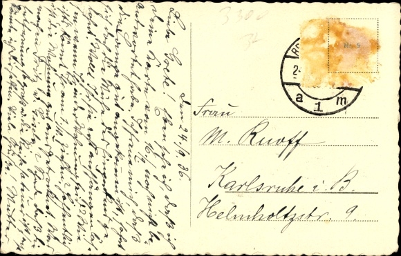 Postcard Braunschweig in Lower Saxony, old scales
