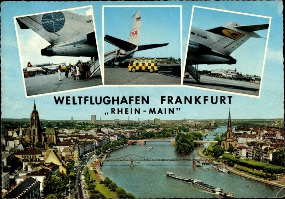 PC Frankfurt am Main, world airport Rhein Main, passenger aircraft