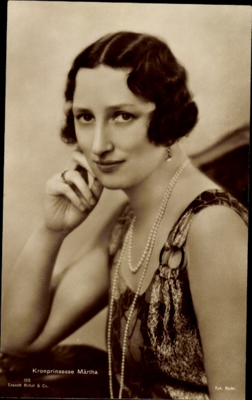 Ak Prinzessin Märtha von Schweden, Portrait