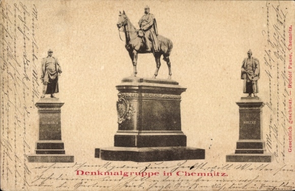 PC Chemnitz Saxony, motif of the monument group