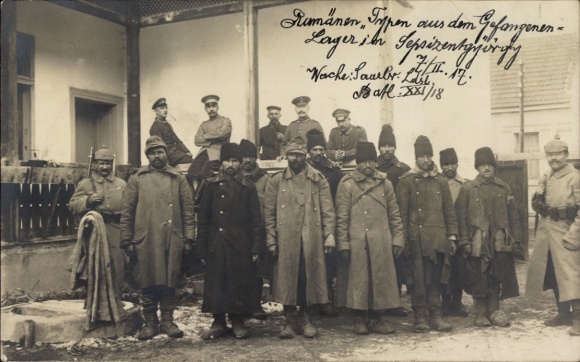 foto Ak Sfântu Gheorghe Sepsiszentgyörgy Saint George Roemenië, Roemeense types, gevangenkamp