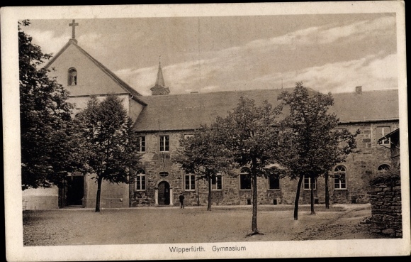 Ak Wipperfürth in de wijk Oberberg, zicht op het gymnasium