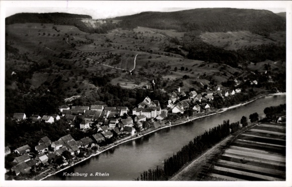 Ak Kadelburg Küssaberg Baden Württemberg, Fliegeraufnahme