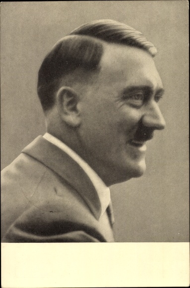 Postcard Führer and Reich Chancellor Adolf Hitler, portrait, Men of the Time No. 92