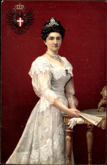 Artist Postcard Elena of Montenegro, Queen of Italy, portrait