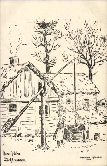 Artist Postcard Schellmann, Russian Poland, draw well