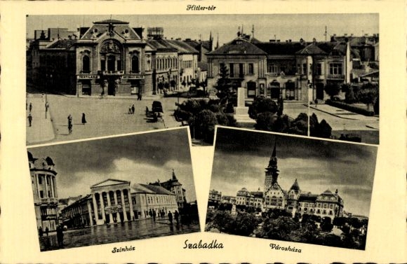 KP Szabadka Subotica Serbia, widok ogólny, plac