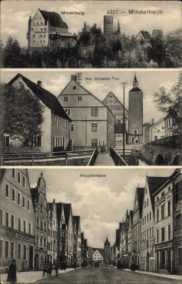 PC Mindelheim im Unterallgäu, Mindelburg, at the lower gate, main street