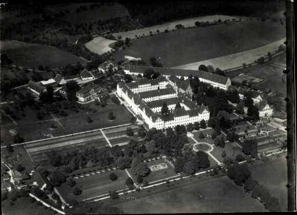 Photo Salem in the Bodenseekreis Baden, Salem Castle, aerial photograph