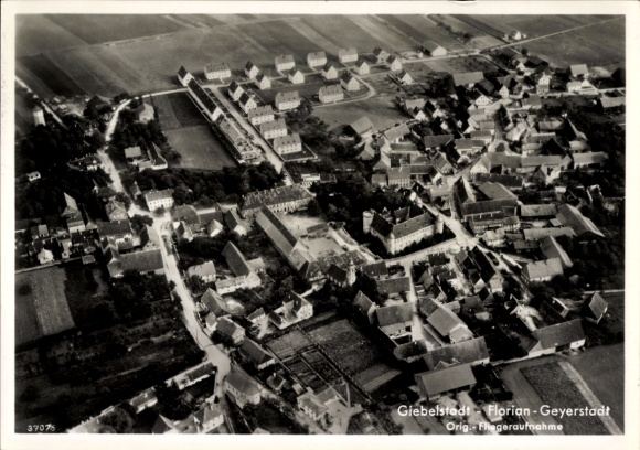 Ak Giebelstadt in Unterfranken, Fliegeraufnahme