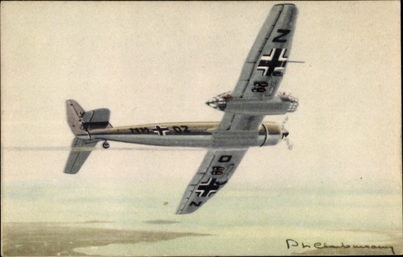 Artist PC German fighter plane, Blohm Voss Assimetrique BV 141