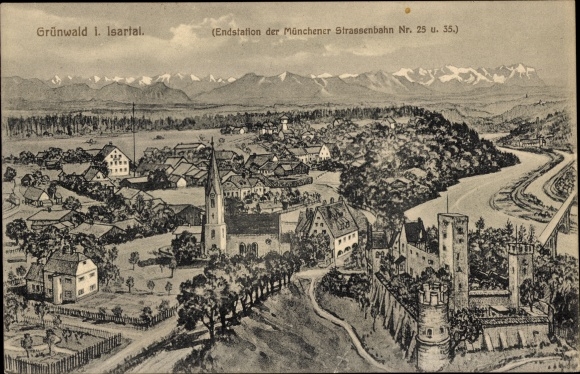 PC Grünwald near Munich, total view