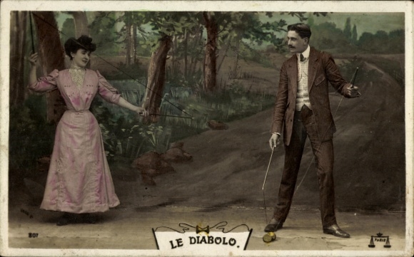 Ak Liebespaar, Diabolo