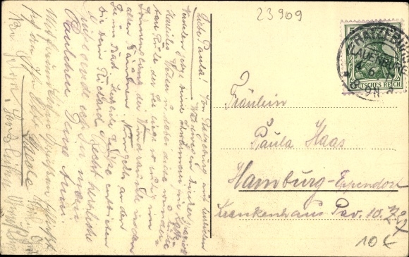 Postcard Kalkhütte Römnitz in Lauenburg, Forsthaus Kalkhütte, inn and guesthouse