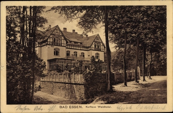 Ak Bad Essen in Nedersaksen, Kurhaus Waldhotel