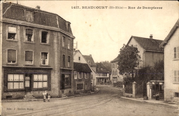 PC Beaucourt Territoire de Belfort, Rue de Dampierre, Café J. Hartmann