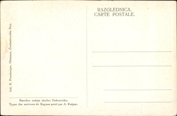 Artysta Ak Kaspar, A., Typy z obszaru Ragusa