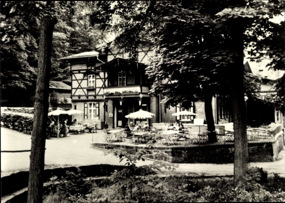 Postcard Rabenau in the Ore Mountains, view of the Rabenauer mill