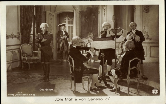 Postcard Actor Otto Fee, Die Mühle von Sanssouci, musician, Ross Verlag 51 2