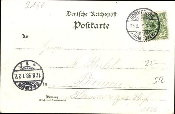 Chromo-Litho Dollern Niedersachsen, Tamcke&#39;s Gasthof, Gartenpartie, Buschteich