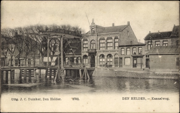 Ak Den Helder Noord-Holland Nederland, Kanaalweg