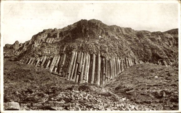 Postcard Bushmills County Antrim Northern Ireland, Giants Causeway, Giants Organ