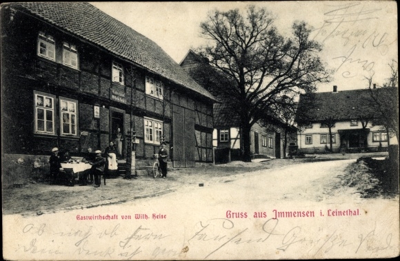 Postcard immense taught in Lower Saxony, inn Wilh. hot
