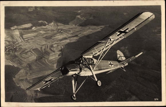 PC Fieseler Fi 156 Storch, first flight, propeller plane, Luftwaffe, II. WW