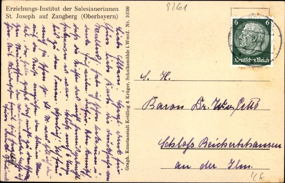 Postcard Zangberg in Oberbayern, St. Joseph vom Palmberg