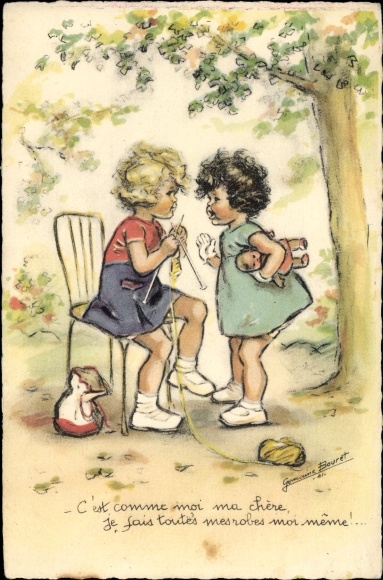 Artist Postcard Bouret, Germaine, It&#39;s like me my dear