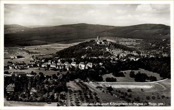 Postcard Königstein im Taunus, panorama, aerial photograph