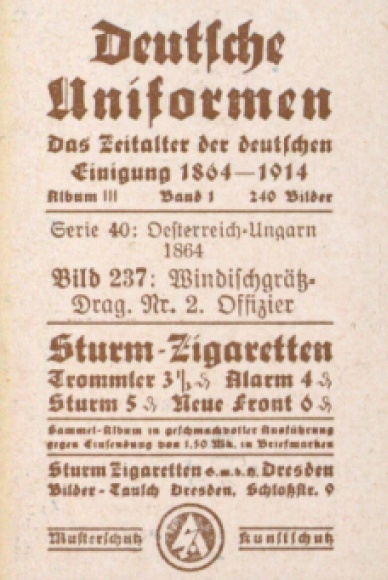 Collection picture German uniforms, Album III Volume 1 picture 237, Windischgrätzer Drag. No. 2