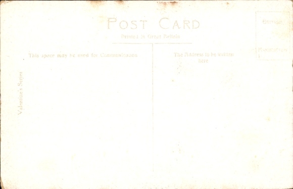Postcard Llandudno Wales, Mostyn Street, shops, horse-drawn cart, mountain in the background
