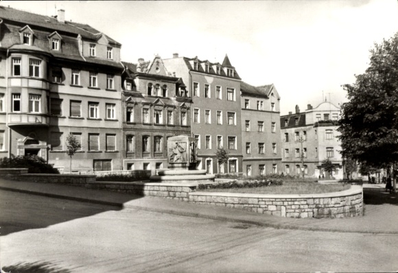 Ak Leutersdorf in Oberlausitz, Weberbrunnen